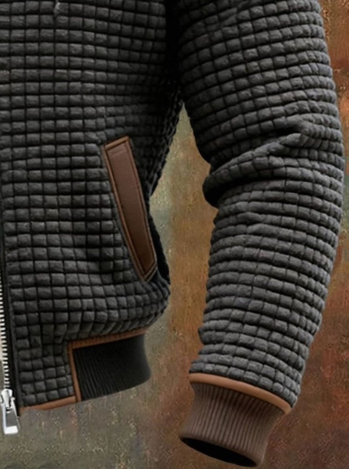 Men's Fleece-Lined Hooded Full-Zip Winter Jacket