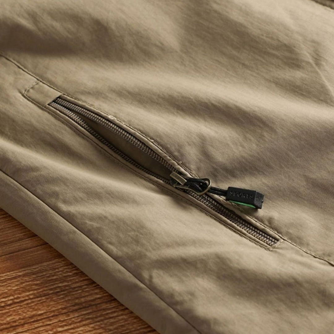Men's Fleece-Lined Hooded Water-Repellent Outdoor Jacket
