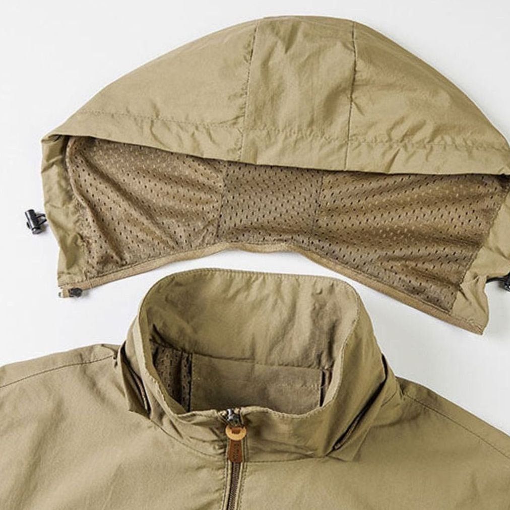 Men's Fleece-Lined Hooded Water-Repellent Outdoor Jacket
