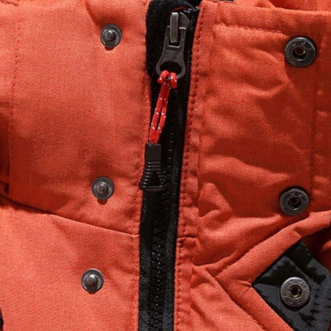 Men's Hooded Windproof Water-Resistant Puffer Down Winter Jacket