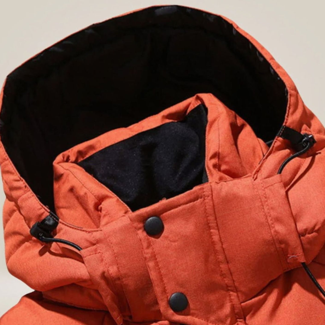 Men's Hooded Windproof Water-Resistant Puffer Down Winter Jacket