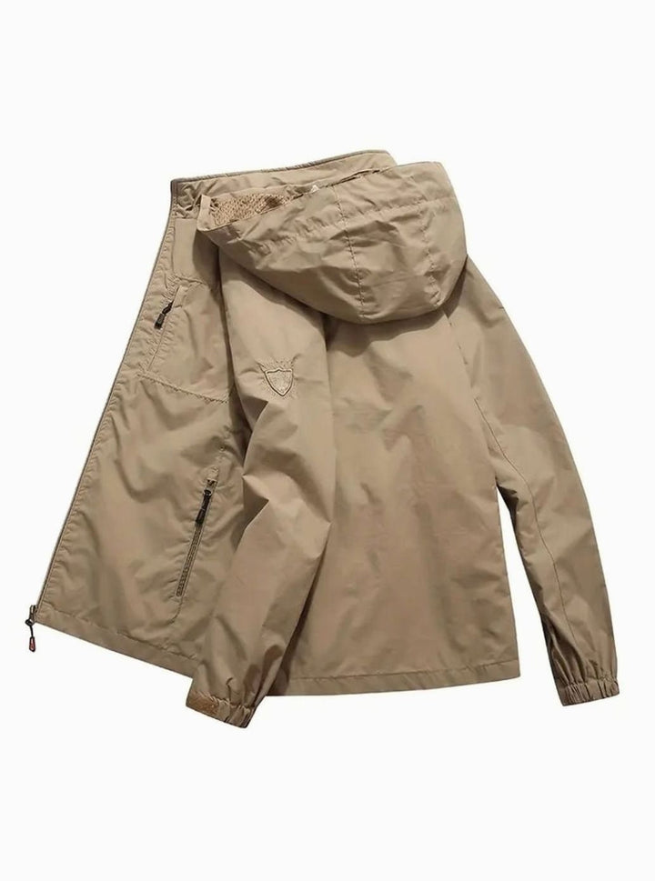Men's Lightweight Hooded Packable Water-Resistant Jacket