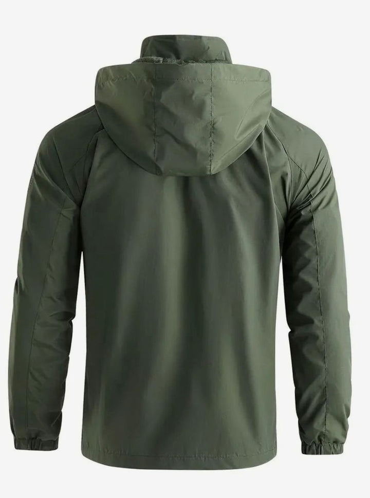 Men's Lightweight Hooded Packable Water-Resistant Jacket