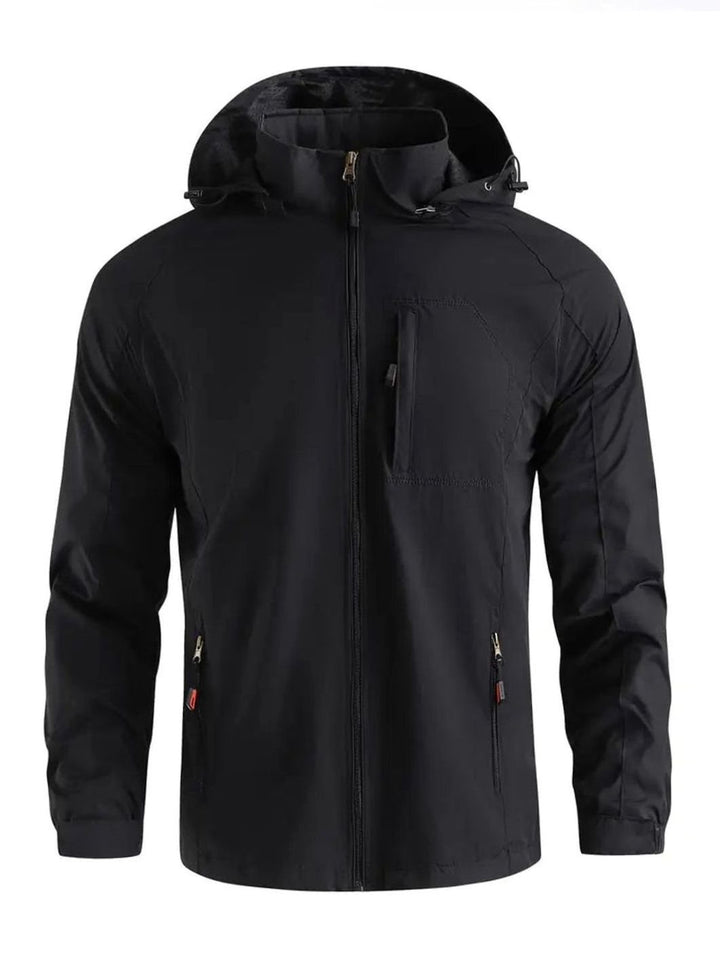 Men's Lightweight Hooded Packable Water-Resistant Jacket