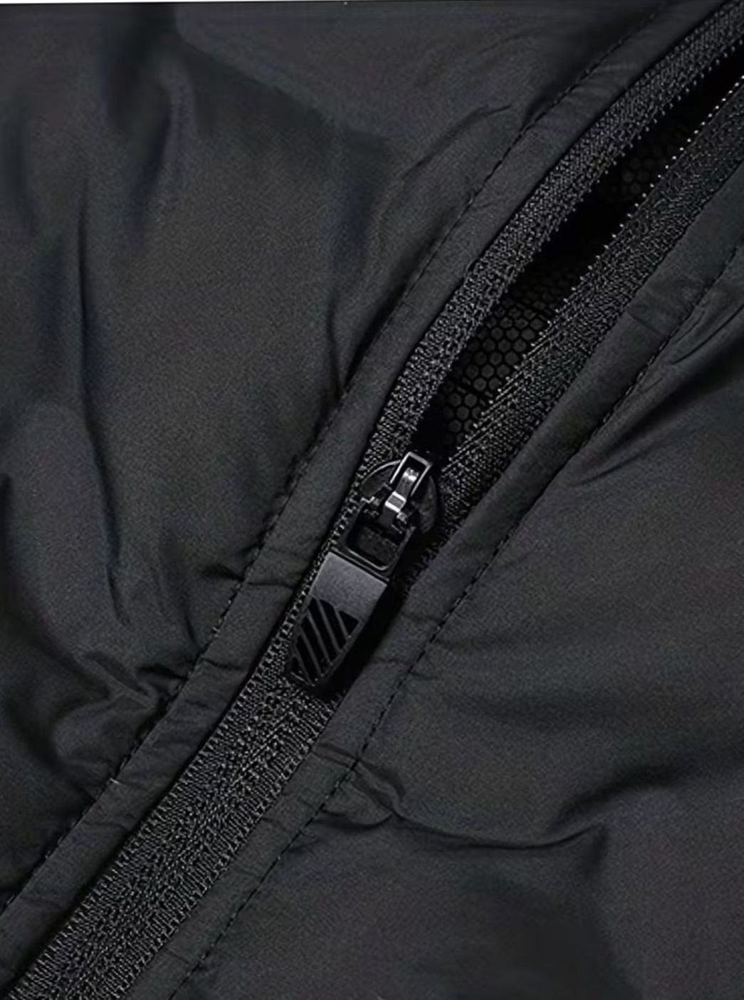 Men's Lightweight Quilted Puffer Jacket Stand Collar Multi-Pocket