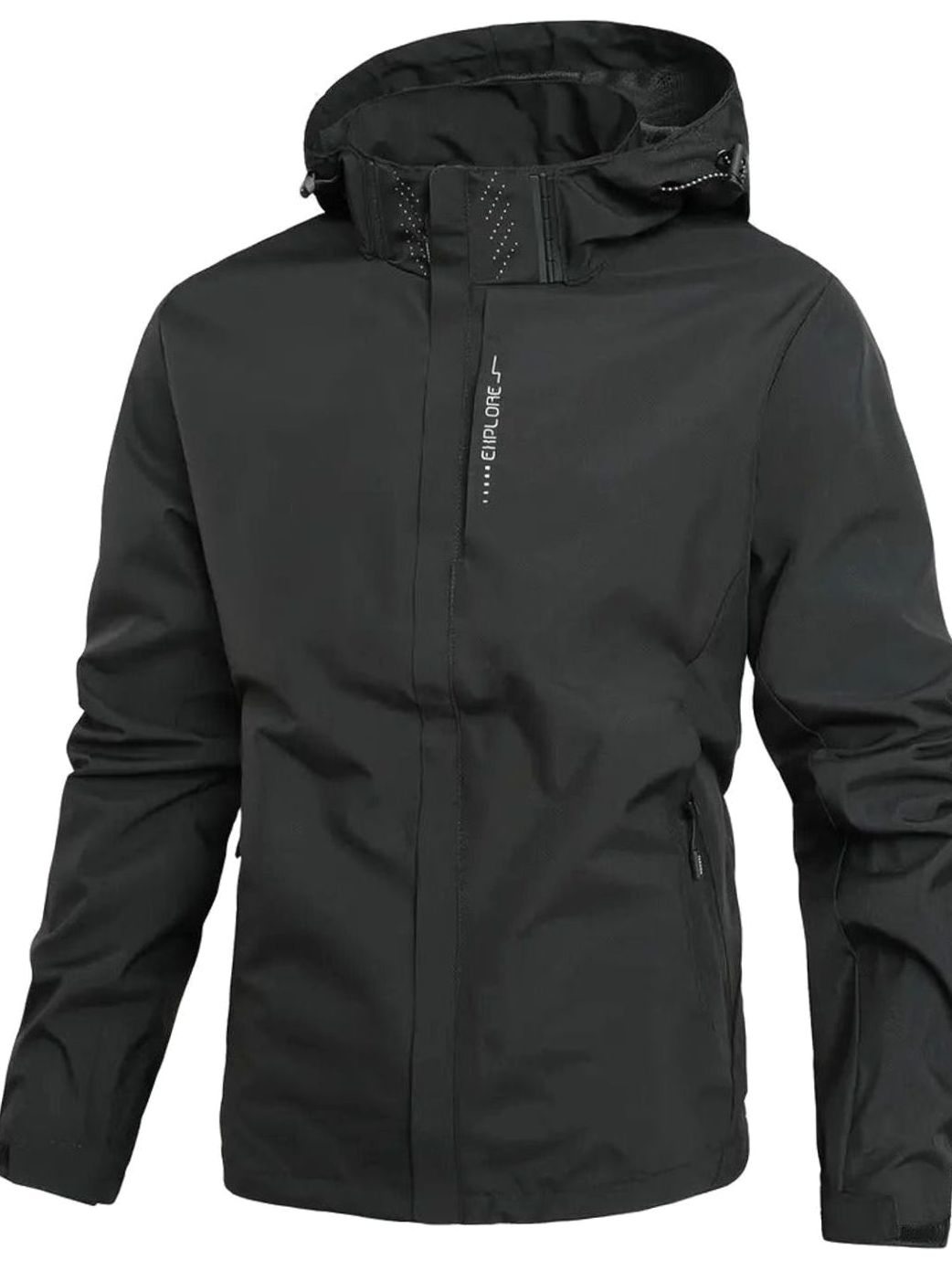 Men's Lightweight Waterproof Hooded Windbreaker Jacket