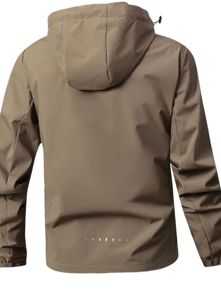 Men's Lightweight Waterproof Hooded Windbreaker Jacket