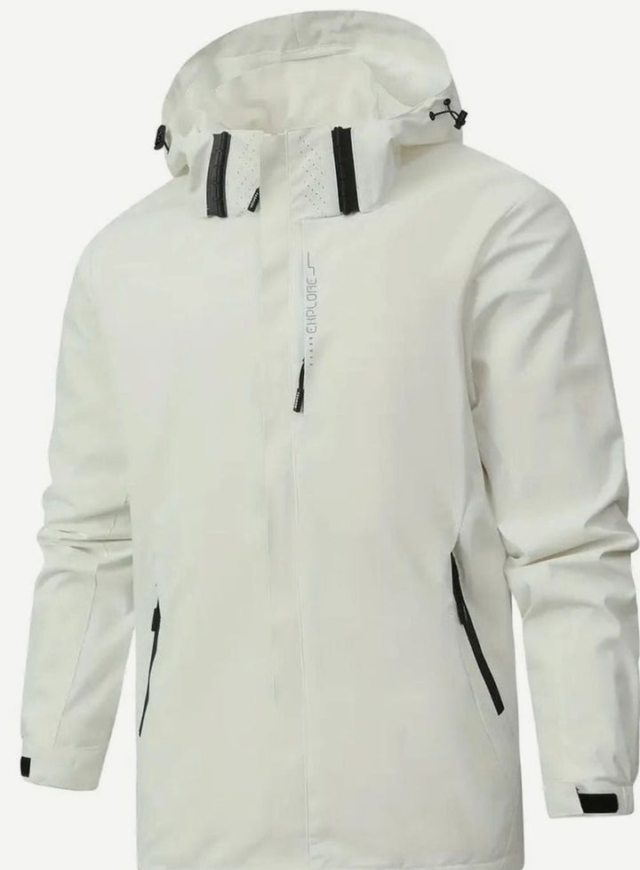 Men's Lightweight Waterproof Hooded Windbreaker Jacket