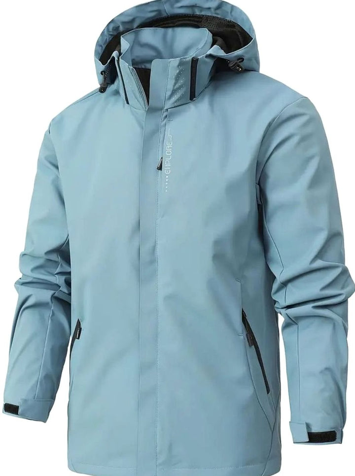Men's Lightweight Waterproof Hooded Windbreaker Jacket
