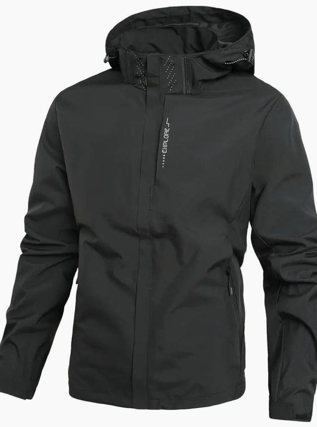 Men's Lightweight Waterproof Hooded Windbreaker Jacket