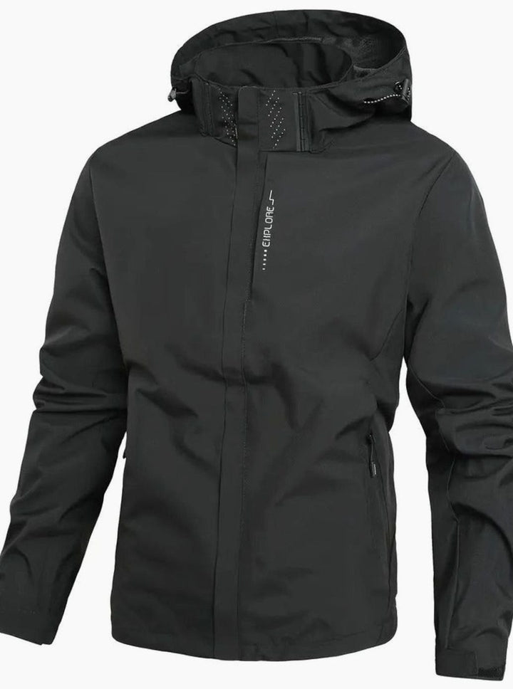 Men's Lightweight Waterproof Hooded Windbreaker Jacket