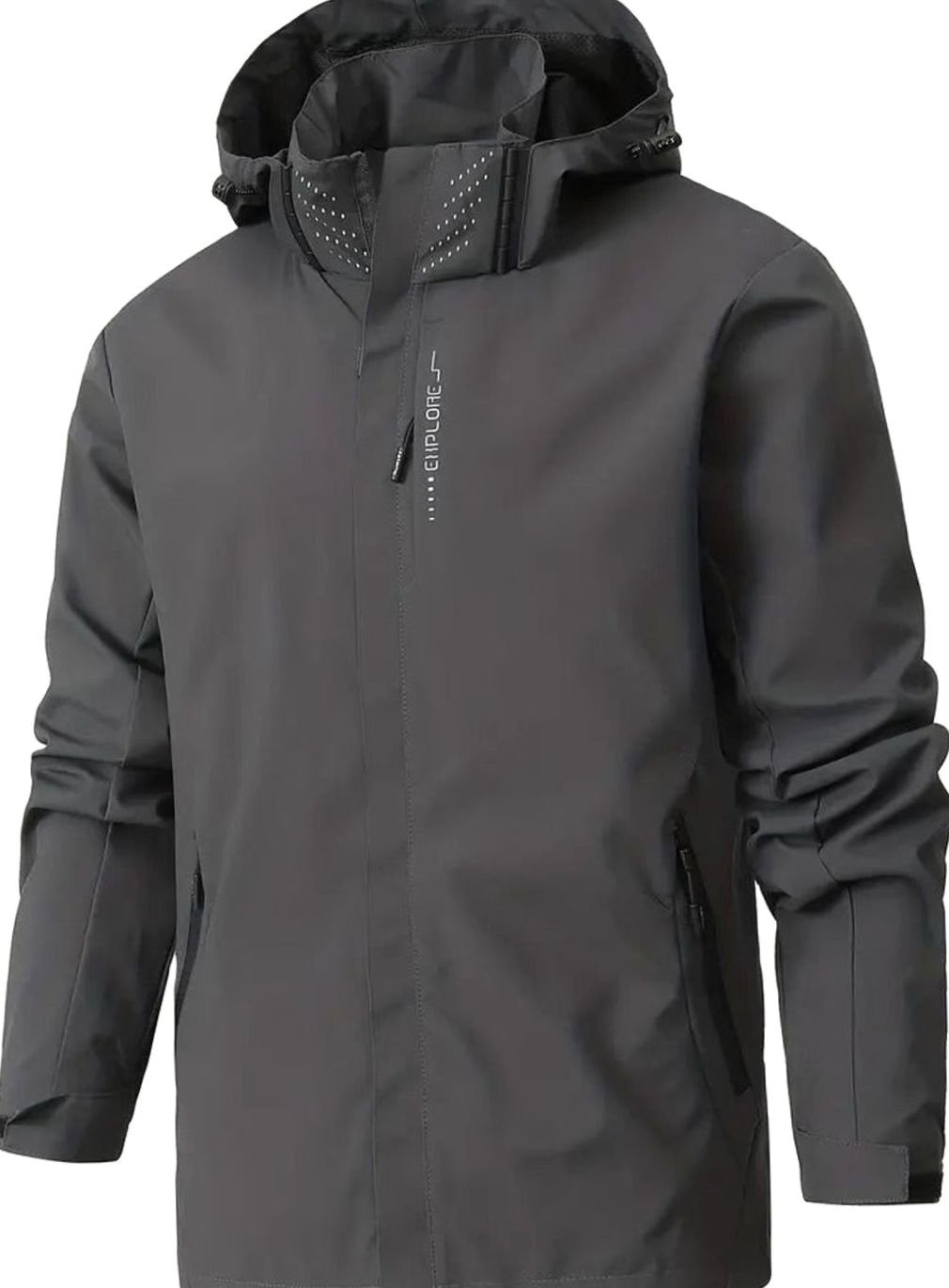 Men's Lightweight Waterproof Hooded Windbreaker Jacket