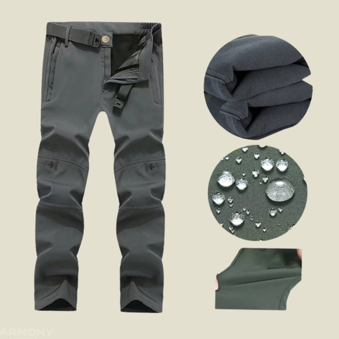 Men's Water-Resistant Tactical Hooded Softshell Jacket Trouser Set
