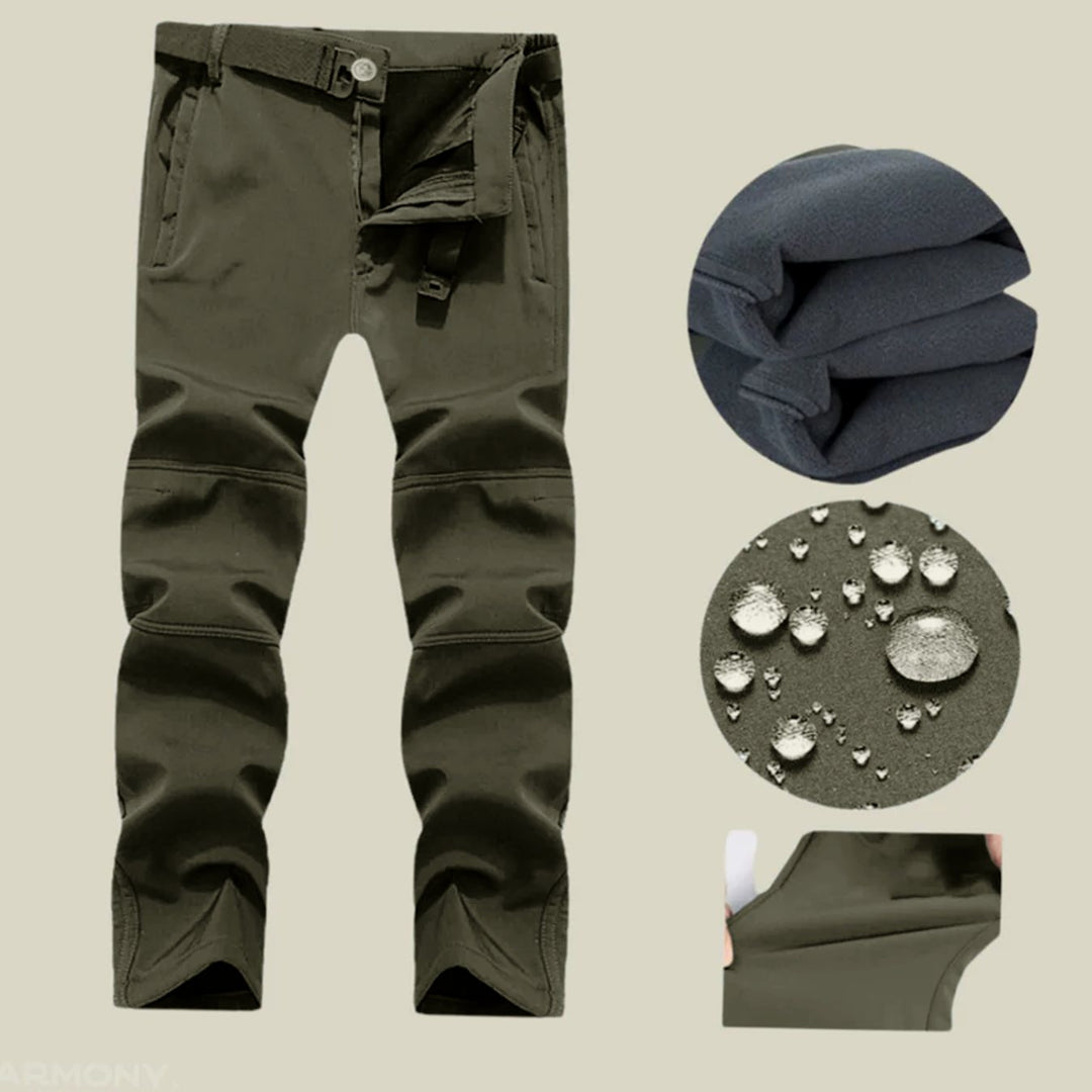 Men's Water-Resistant Tactical Hooded Softshell Jacket Trouser Set