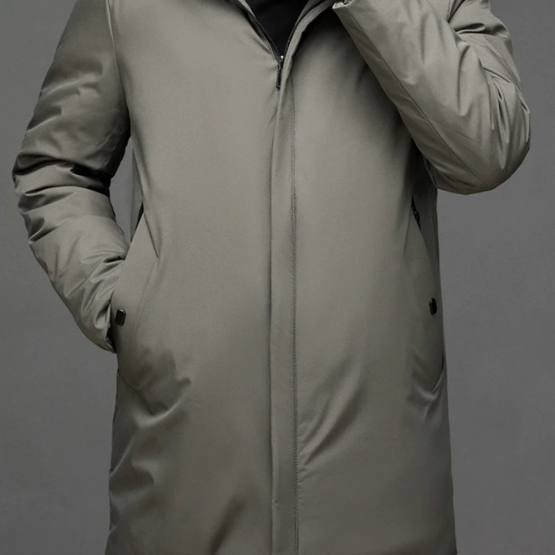 Men's Waterproof Hooded Padded Winter Parka Coat