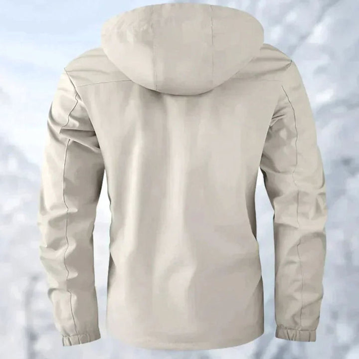 Men's Waterproof Windproof Hooded Outdoor Winter Jacket, White