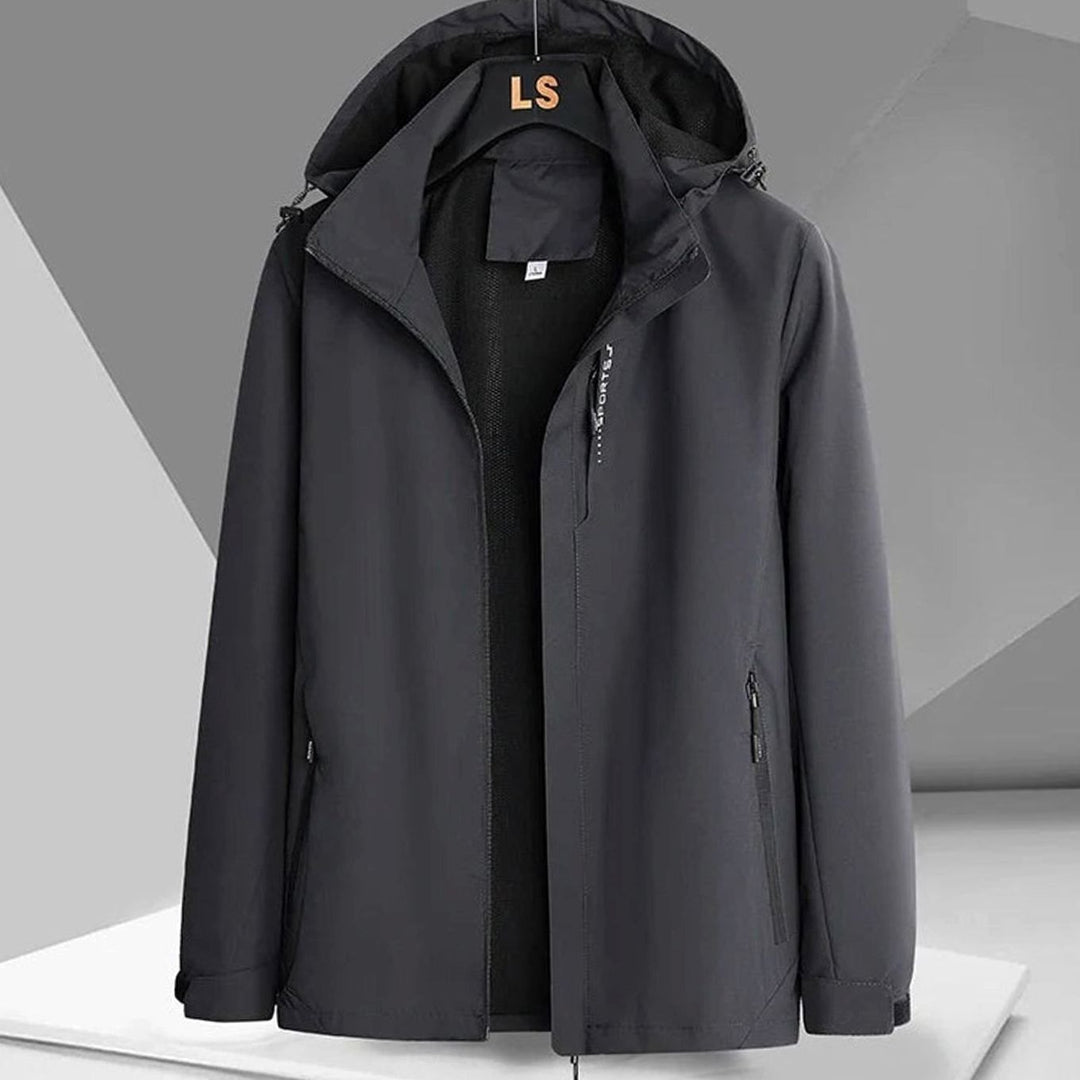Men's Weatherproof Insulated Hooded Winter Jacket - Grey