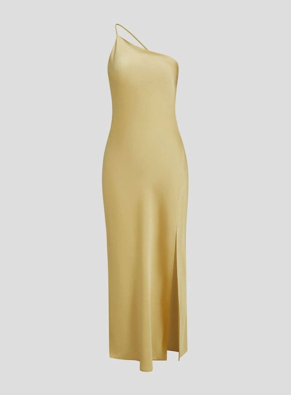 Women's Backless Satin Slip Open-Back Midi Party Dress