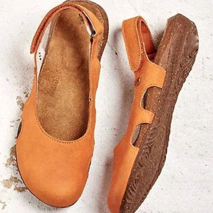 Women's Closed-Toe Slingback Cork-Footbed Summer Sandals