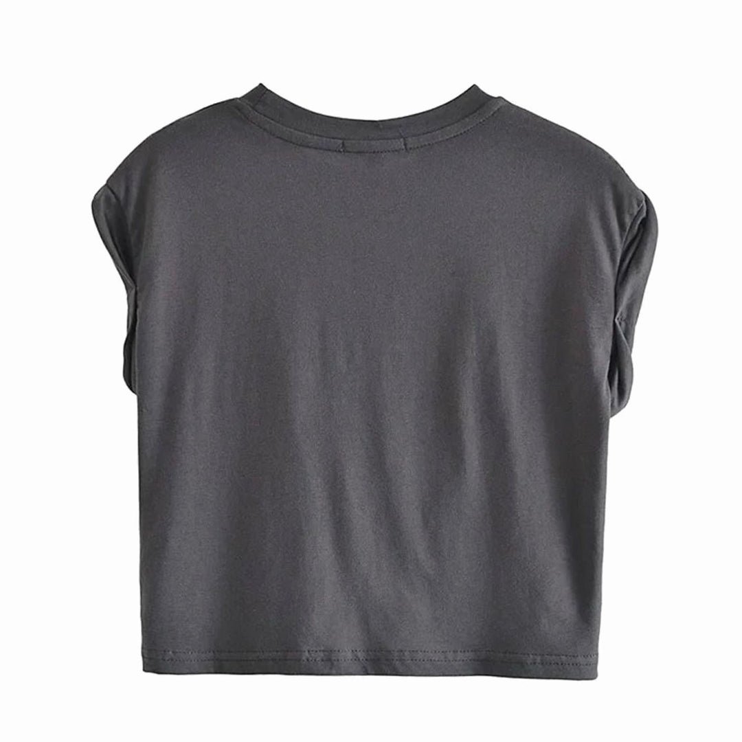 Women's Cotton Cropped Short-Sleeve T-Shirt
