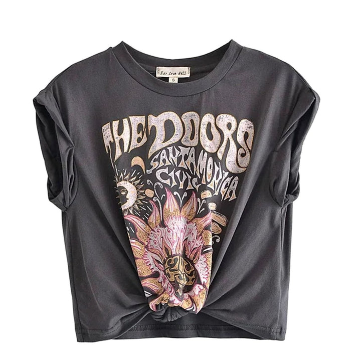 Women's Cotton Cropped Short-Sleeve T-Shirt