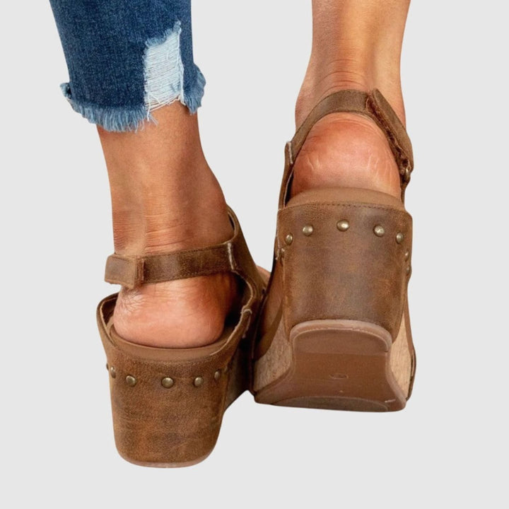 Women's Cushioned Open-Toe Orthopedic Wedge Sandals