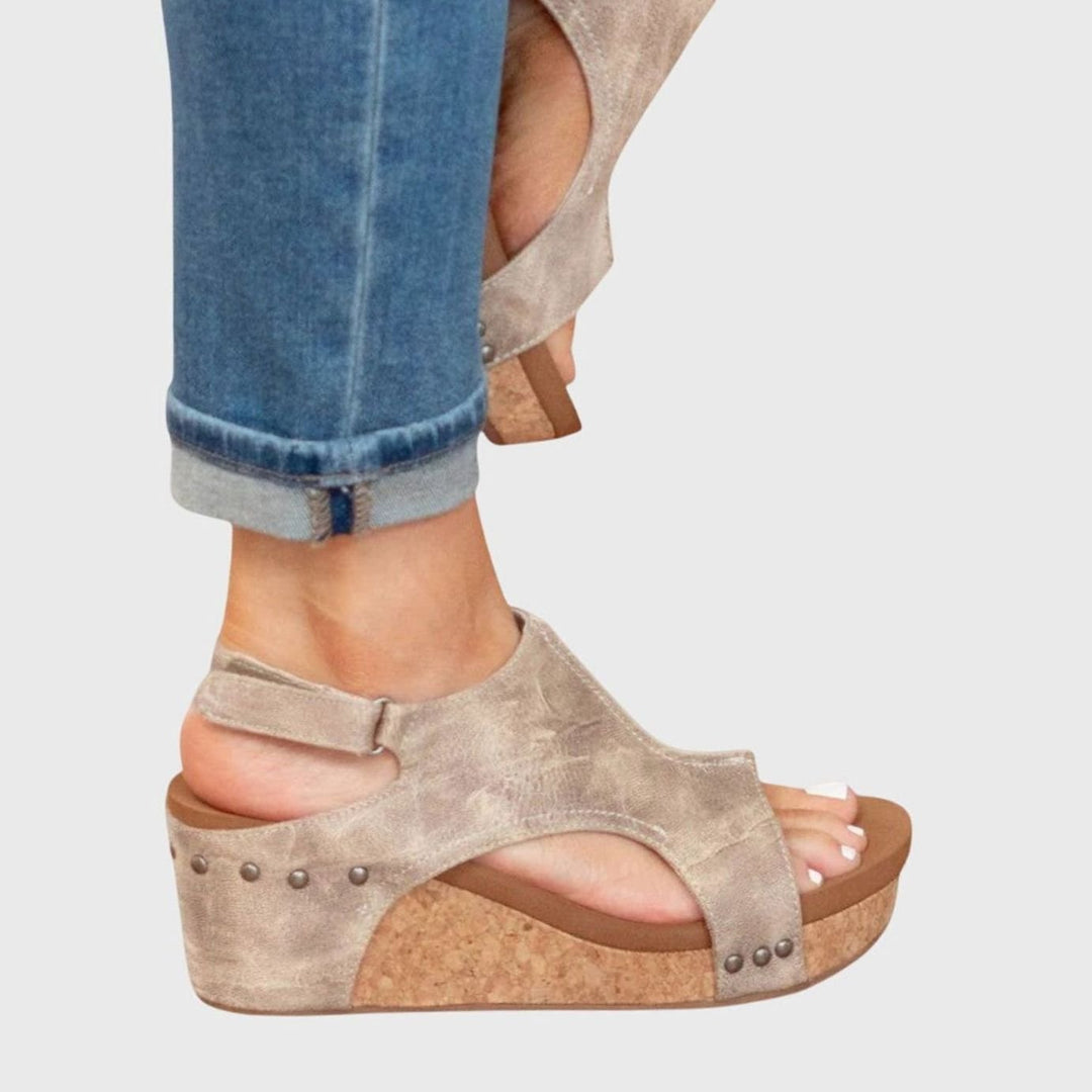 Women's Cushioned Open-Toe Orthopedic Wedge Sandals