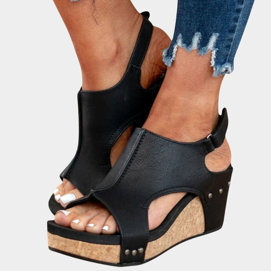 Women's Cushioned Open-Toe Orthopedic Wedge Sandals