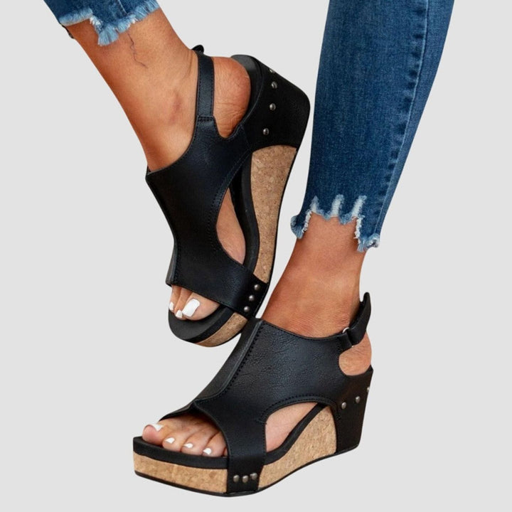 Women's Cushioned Open-Toe Orthopedic Wedge Sandals