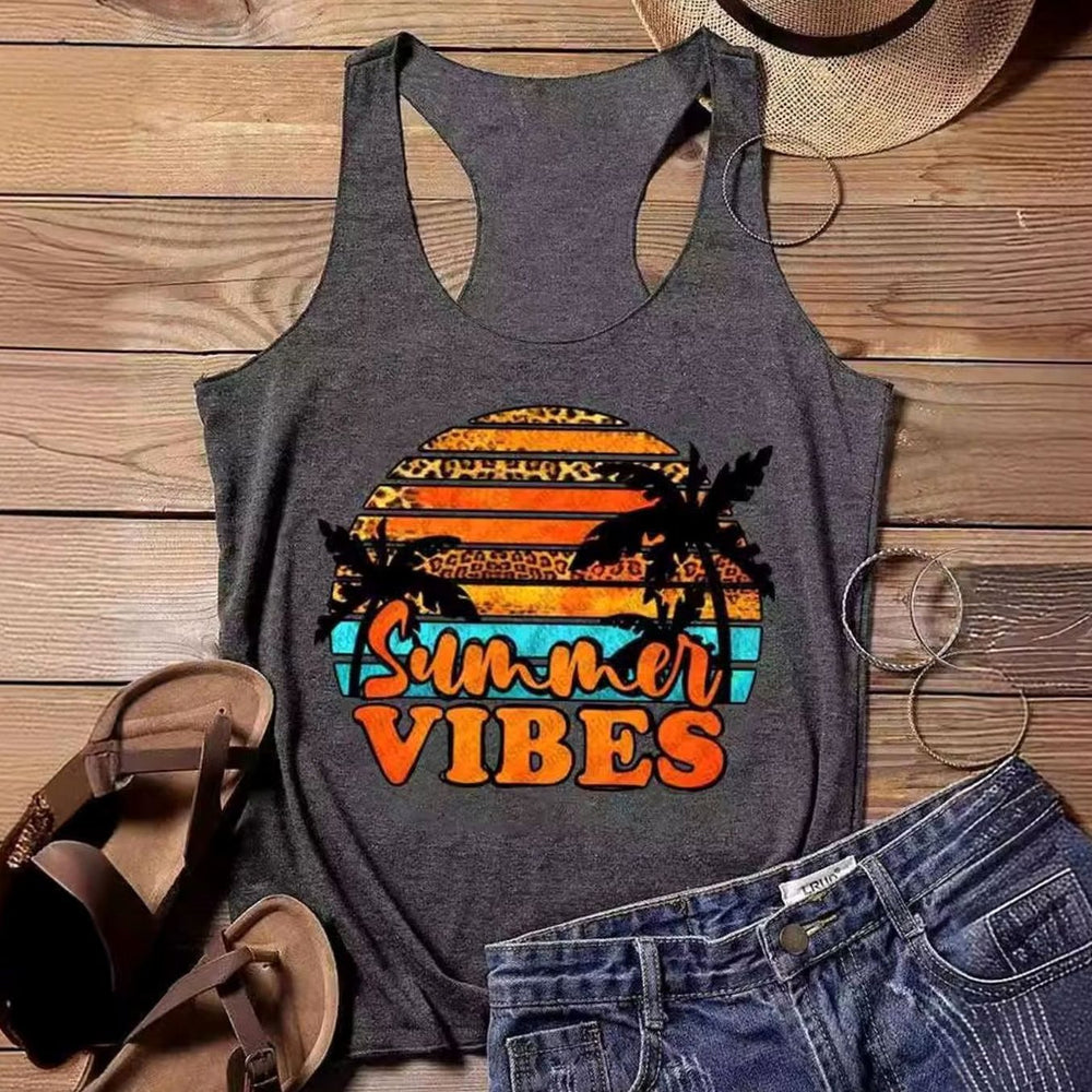 Women's Dragonfly Graphic Racerback Sleeveless Tank Top