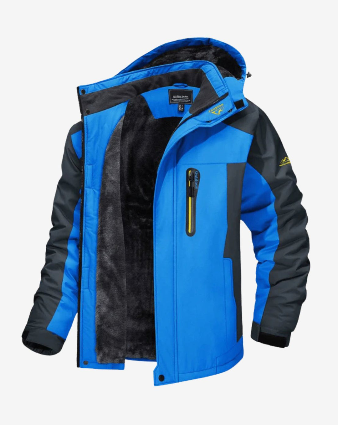 Women's Fleece-Lined Windproof Waterproof Hooded Outdoor Jacket
