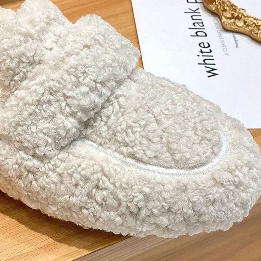 Women's Fluffy Faux Fur Slip-On Loafers