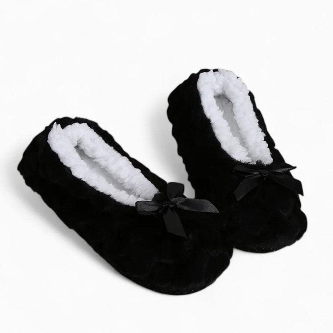 Women's Fluffy Plush Slip-On Indoor Slippers Non-Slip Flat