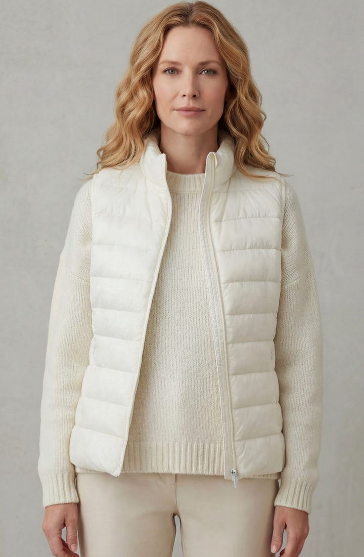 Women's Lightweight Layering Puffer Gilet Vest Zip-Up