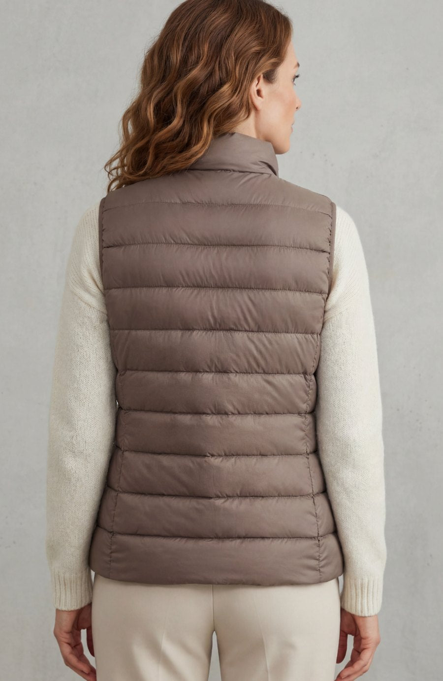 Women's Lightweight Layering Puffer Gilet Vest Zip-Up