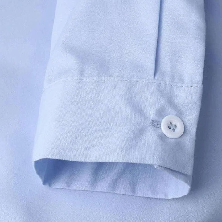 Women's Long-Sleeve Tie-Belt Wrap Top Blouse