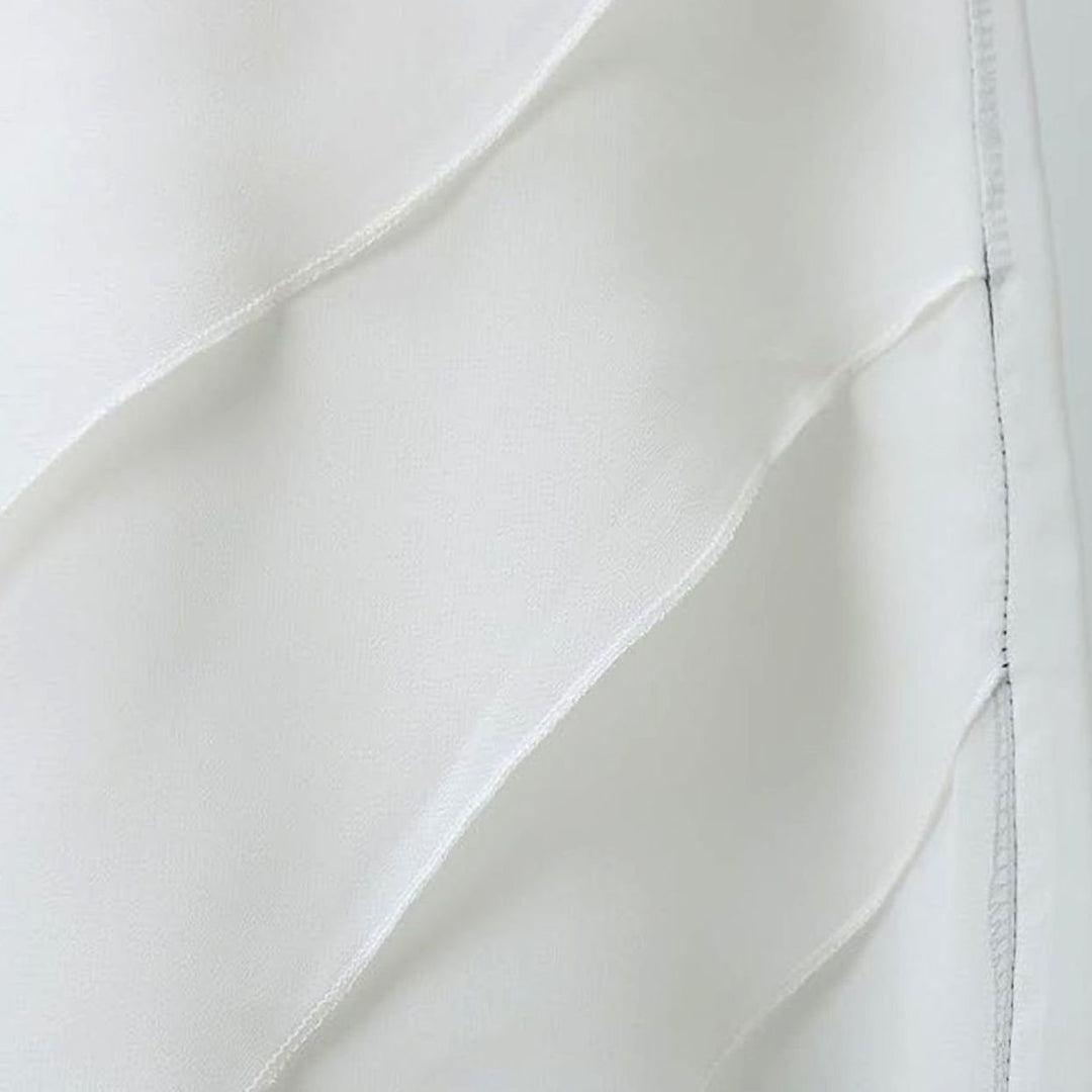 Women's Ombre Layered Sleeveless Pleated Maxi Evening Gown