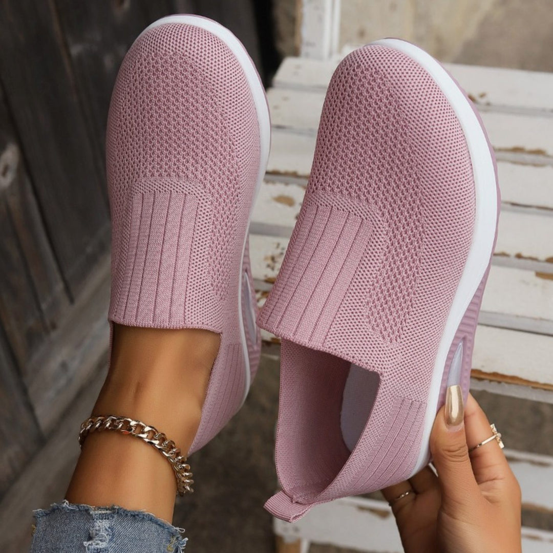 Women's Orthopedic Breathable Mesh Slip-On Wedge Trainers