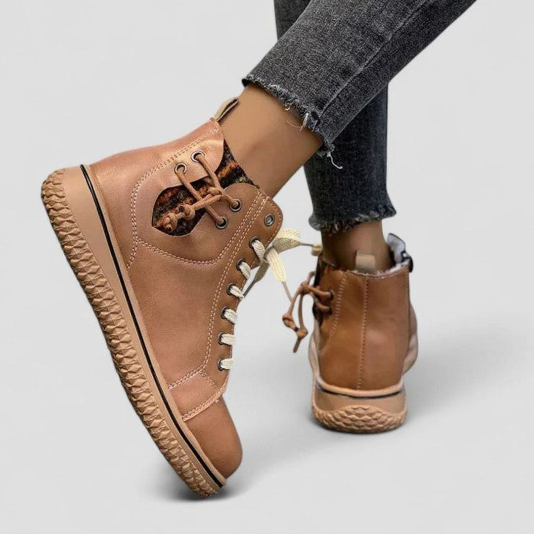 Women's Orthopedic Lace-Up Ankle Boots Warm Lined
