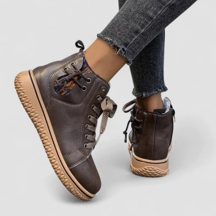 Women's Orthopedic Lace-Up Ankle Boots Warm Lined