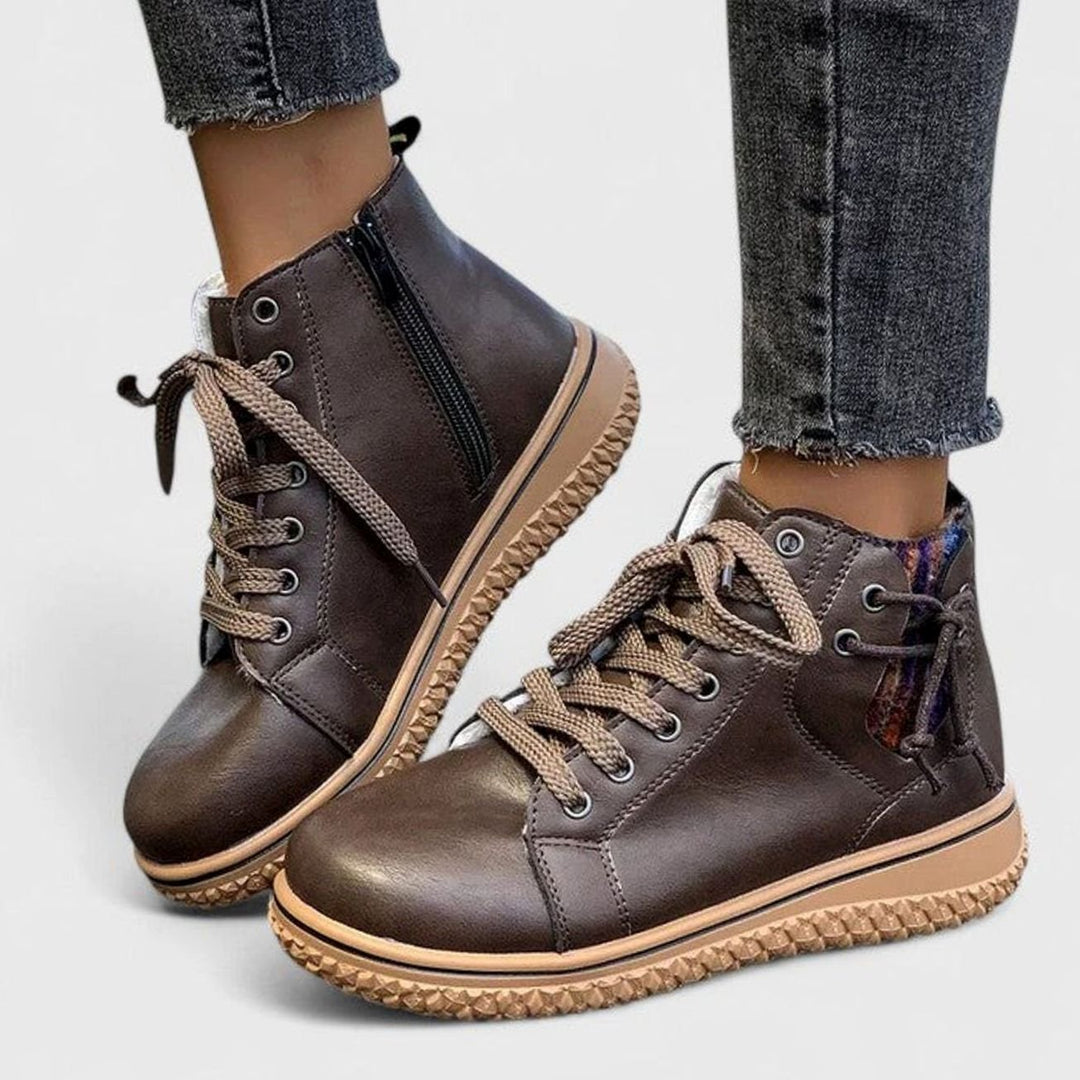Women's Orthopedic Lace-Up Ankle Boots Warm Lined