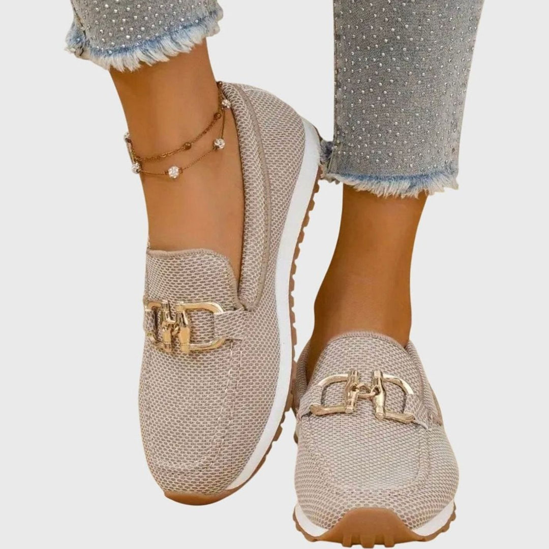 Women's Orthopedic Memory-Foam Slip-On Horsebit Loafer Trainers