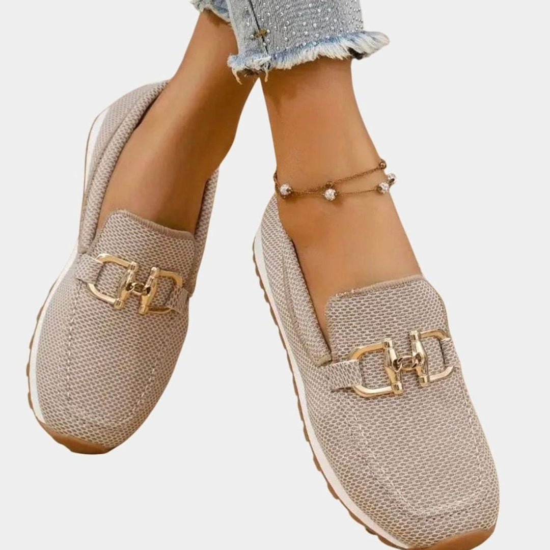 Women's Orthopedic Memory-Foam Slip-On Horsebit Loafer Trainers