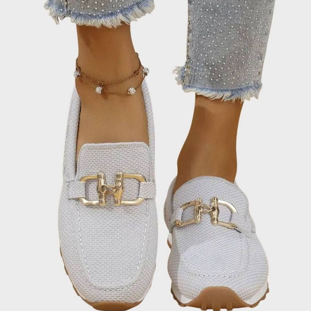 Women's Orthopedic Memory-Foam Slip-On Horsebit Loafer Trainers