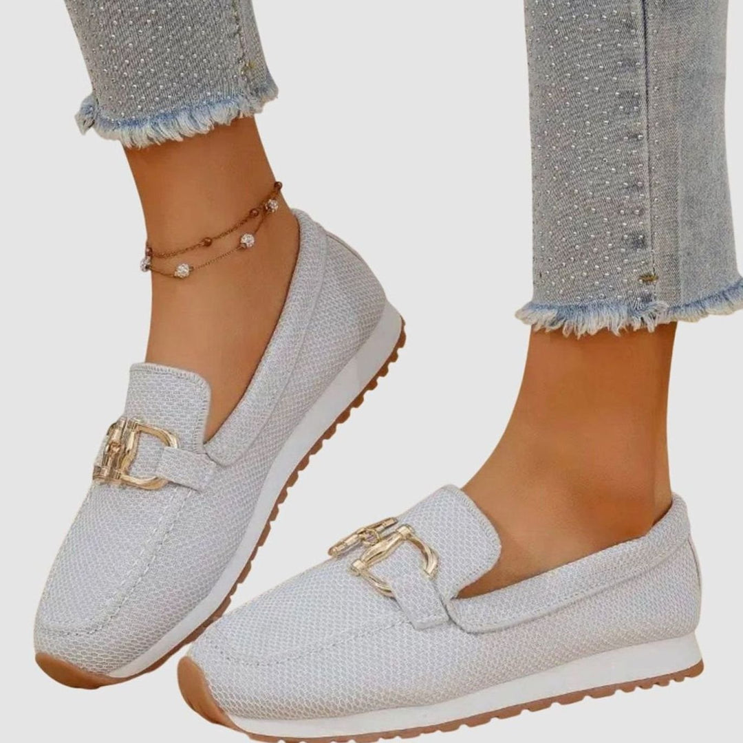 Women's Orthopedic Memory-Foam Slip-On Horsebit Loafer Trainers