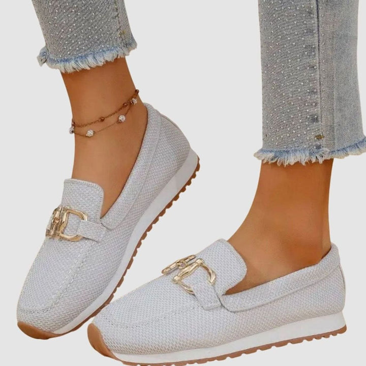 Women's Orthopedic Memory-Foam Slip-On Horsebit Loafer Trainers