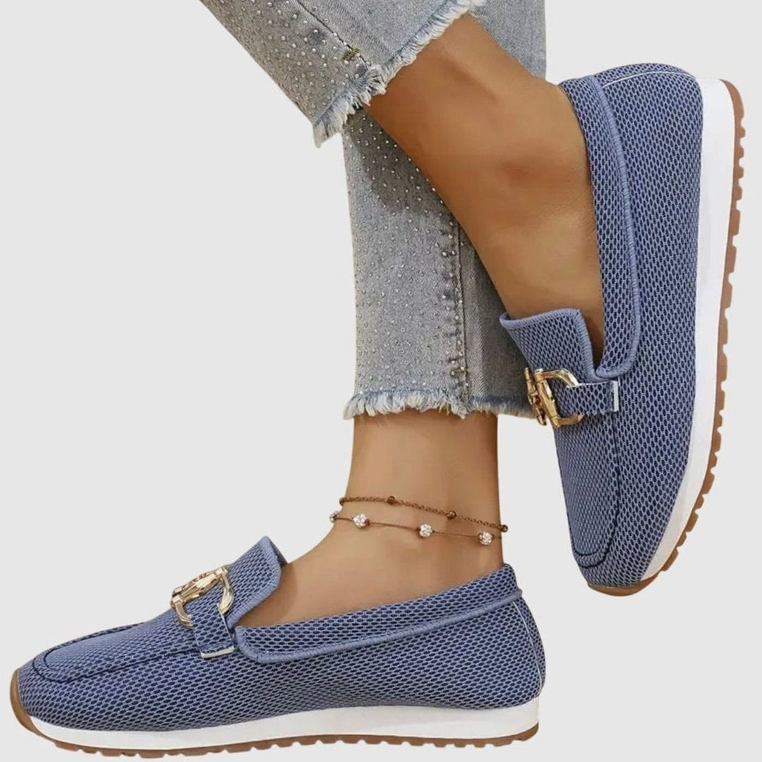 Women's Orthopedic Memory-Foam Slip-On Horsebit Loafer Trainers