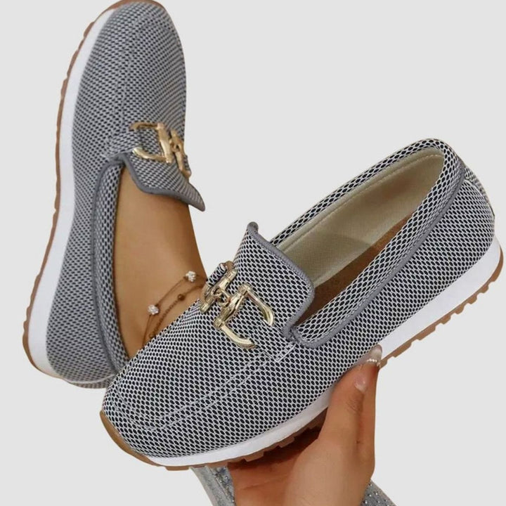 Women's Orthopedic Memory-Foam Slip-On Horsebit Loafer Trainers
