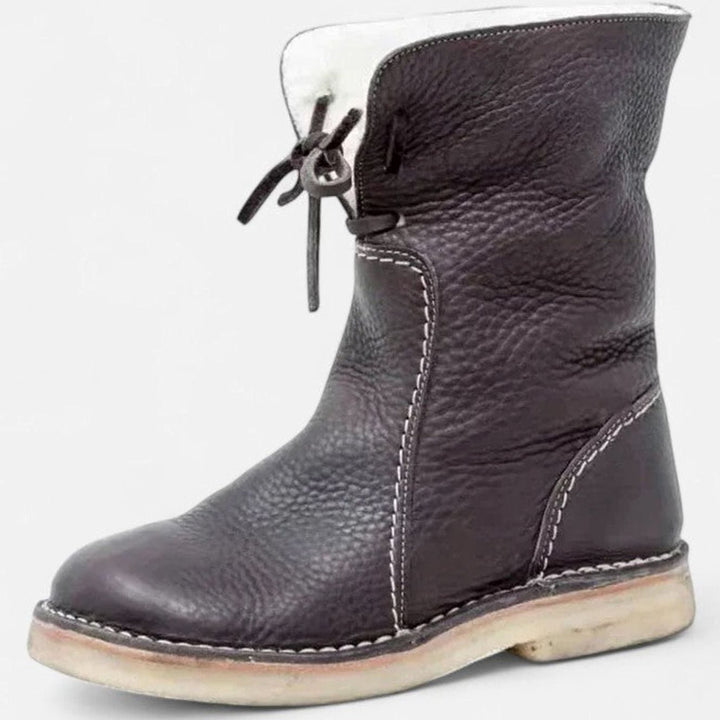 Women's Orthopedic Shearling-Lined Lace-Up Ankle Boots