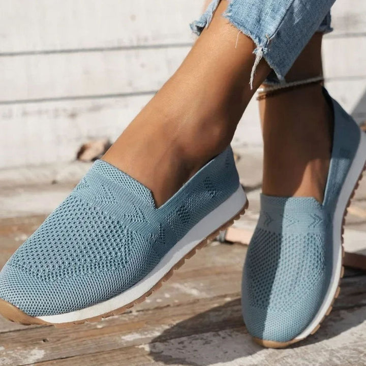 Women's Orthopedic Slip-On Knit Trainers Cushioned Sole